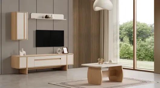 Product img 2, Stil Ahşap Ayaklı Tv Ünitesi